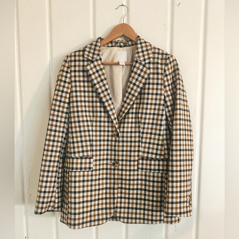 H&M Navy & Gold Blazer